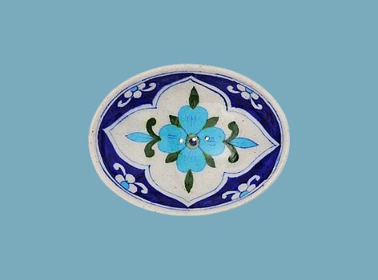 Porte-Savon en Céramique - Bleu Delft